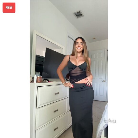 Sexy Bodycon V Neck Backless Maxi Dress Formal Evening Party - Picture 7 of 8